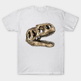 Dinosaur Skull Neovenator Sticker T-Shirt